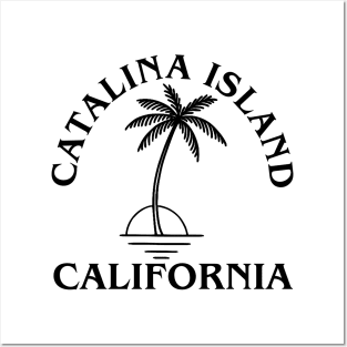 Retro Cool Original Catalina Island Palm Tree Novelty Posters and Art